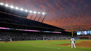 Kauffman Stadium Sunset Game Wallpaper