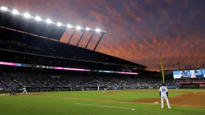 Kauffman Stadium Sunset Game Wallpaper