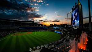 Kauffman Stadium Sunset View Wallpaper