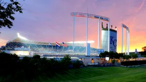 Kauffman Stadium Sunset View Wallpaper