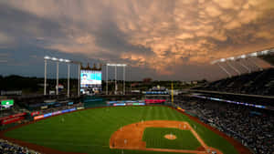 Kauffman Stadium Sunset View Wallpaper