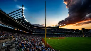 Kauffman Stadium Sunset View Wallpaper