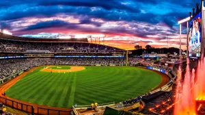 Kauffman Stadium Sunset View Wallpaper
