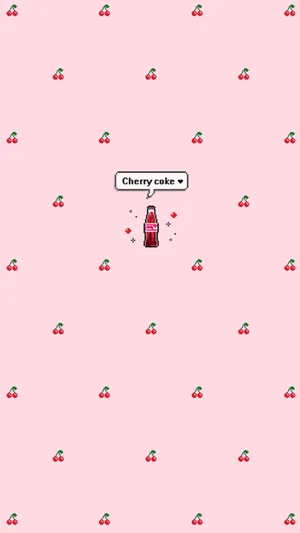 Kawaii Aesthetic Cherry Coke Wallpaper