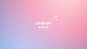 Kawaii Aesthetic Loading Notification Wallpaper
