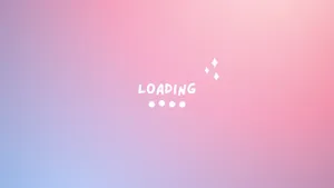 Kawaii Aesthetic Loading Notification Wallpaper