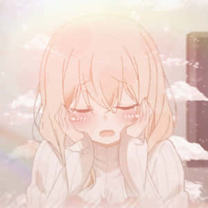 Kawaii Aesthetic Sad Anime Girl Wallpaper