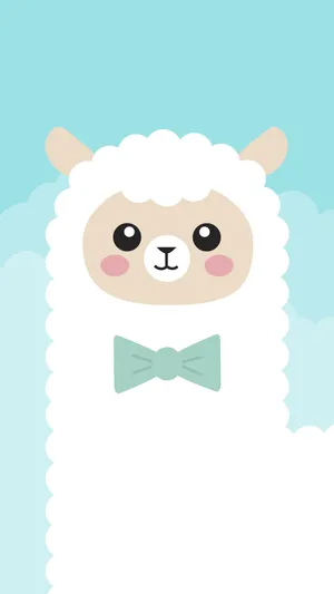 Kawaii Alpaca Iphone Art Wallpaper