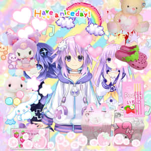 Kawaii_ Anime_ Characters_ Collage Wallpaper