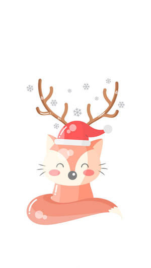 Kawaii Christmas Dear Wallpaper