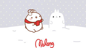 Kawaii Christmas Molang Wallpaper