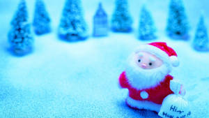 Kawaii Christmas Santa Claus Wallpaper