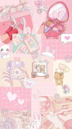 Kawaii Collage Aesthetic Wallpaper Wallpaper