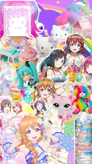 Kawaii Collage Fantasy Wallpaper
