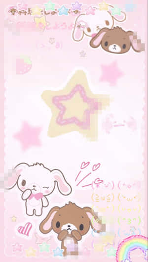 Kawaii Cute Animal Illustration Wallpaper