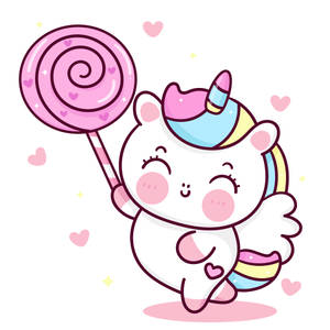 Kawaii Cute Animals Unicorn Wallpaper