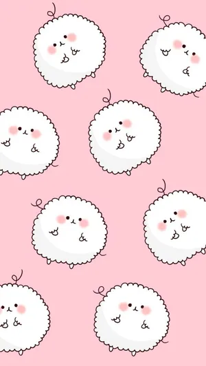 Kawaii Cute Girly Sheep Wallpaper