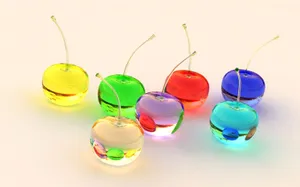 Kawaii Fruit: A Whimsical Blend Of Assorted Fruits With Cute Faces Wallpaper