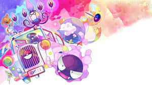 Kawaii Ghost Pokemon Adventure Wallpaper