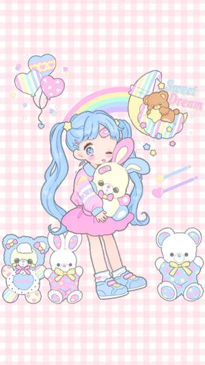 Kawaii Girly Stuff Iphone Art Wallpaper