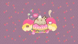Kawaii Hd Bears And Dessert Wallpaper
