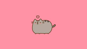 Kawaii Hd Kissy Pusheen Wallpaper