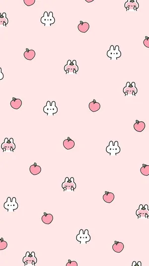 Kawaii Pastel Pink Background Wallpaper
