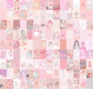 Kawaii Pastel Pink Collage Aesthetic.jpg Wallpaper