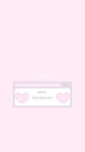 Kawaii Pink Notice Popup Aesthetic.jpg Wallpaper