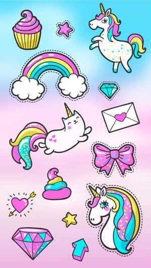 Kawaii Unicorn: A Magical World Of Cuteness Wallpaper