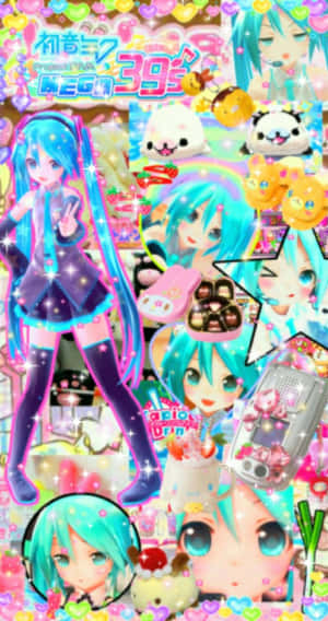 Kawaii Vocaloid Collage Wallpaper