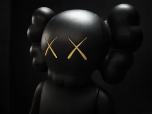 Kaws 3d Face Black And White Wallpaper
