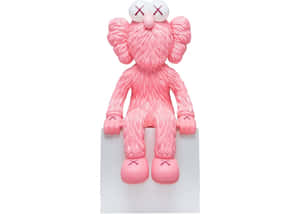 Kaws B F F Pink Figure Wallpaper