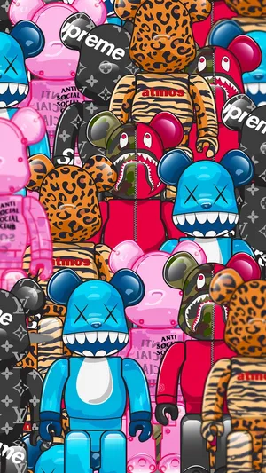Kaws Bearbrick: An Iconic Collaboration Wallpaper