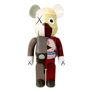 Kaws Bearbrick Anatomical Design Wallpaper
