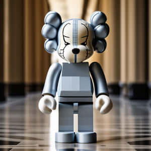 Kaws Bearbrick Figure Collectible Wallpaper