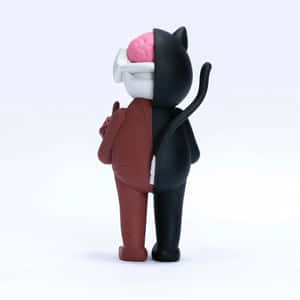 Kaws Bearbrick Figure Side View Wallpaper