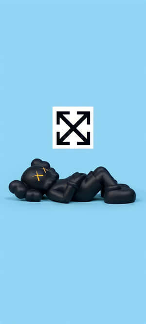 Kaws Character Blue Background Wallpaper