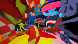 Kaws Colorful Abstract Artwork Wallpaper