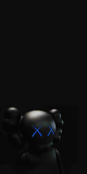 Kaws Figure Blue X Marks Wallpaper