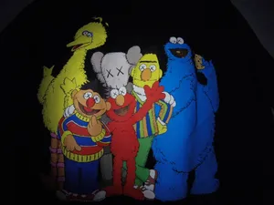 Kaws Sesame Street Characters Wallpaper