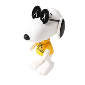 Kaws Snoopy Figure Yellow Shirt Wallpaper