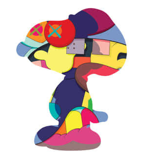 Kaws Styled Snoopy Artwork Wallpaper
