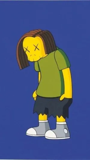 Kaws The Simpsons 1080 X 1920 Wallpaper Wallpaper