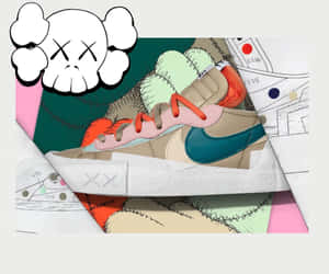 Kaws X Nike Creates A Visual Masterpiece For Sneakerheads Wallpaper