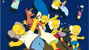 Kaws X The Simpsons Art Collaboration Wallpaper