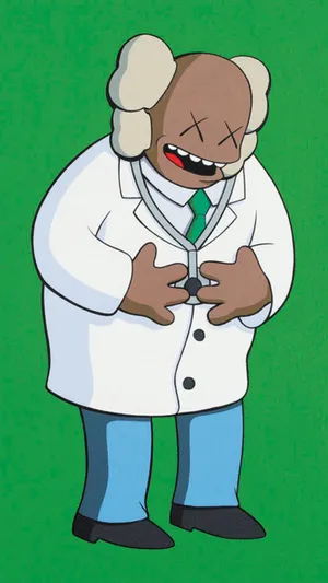 Kaws X The Simpsons Artwork Wallpaper