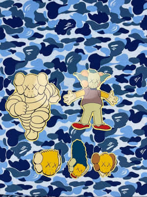 Kaws X The Simpsons Artwork Wallpaper