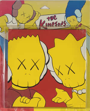 Kaws X The Simpsons Artwork Wallpaper
