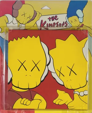 Kaws X The Simpsons Artwork Wallpaper